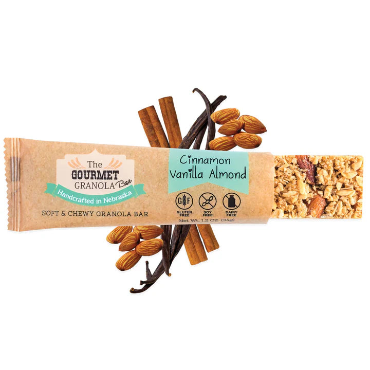 Gourmet Granola - Individual Cinnamon Vanilla Almond Granola Bars