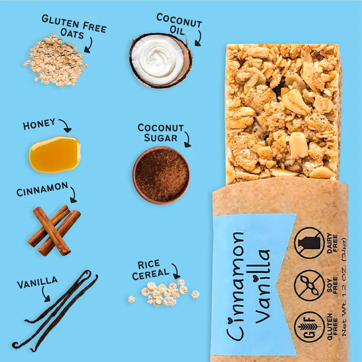 Gourmet Granola - Individual Cinnamon Vanilla Granola Bars