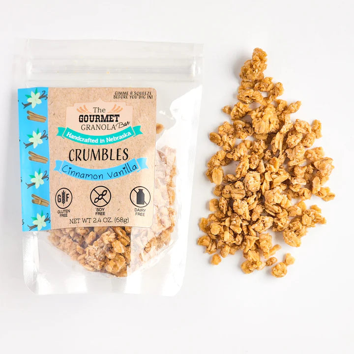 Gourmet Granola - Cinnamon Vanilla Almond Granola Bar Crumbles