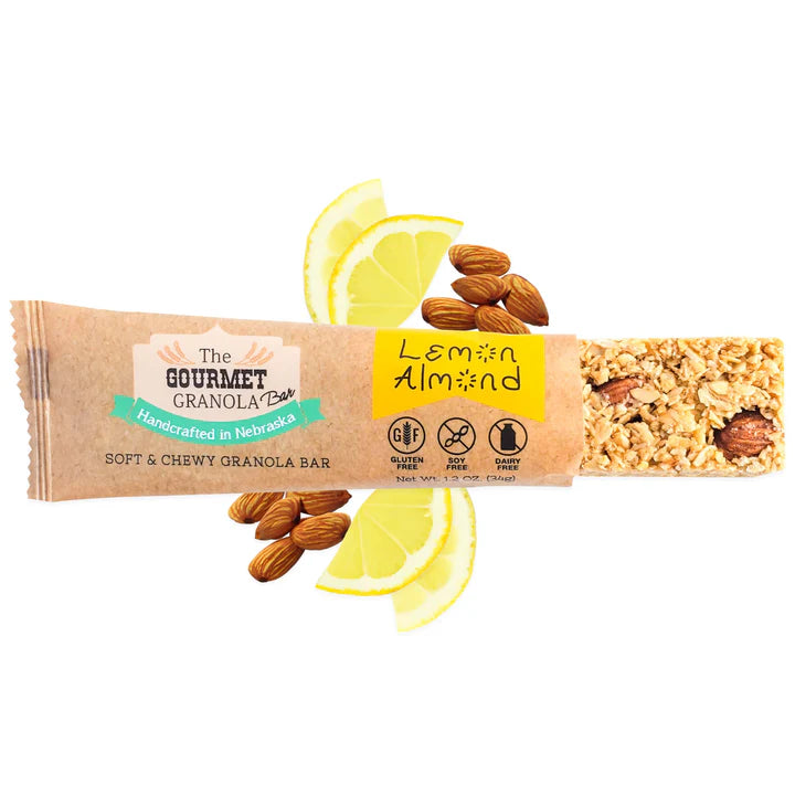 Gourmet Granola - Individual Lemon Almond Granola Bars