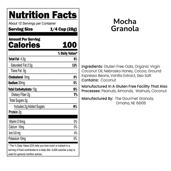 Gourmet Granola - Mocha Granola