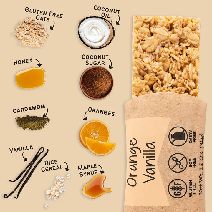 Gourmet Granola - Individual Orange Vanilla Granola Bars