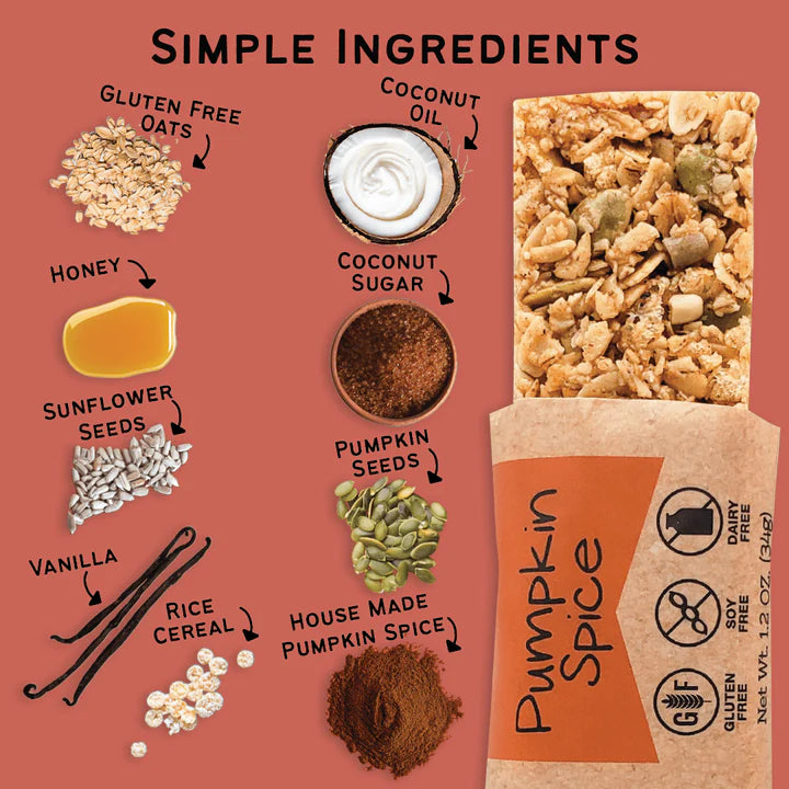 Gourmet Granola - 6 Pack Pumpkin Spice Granola Bars